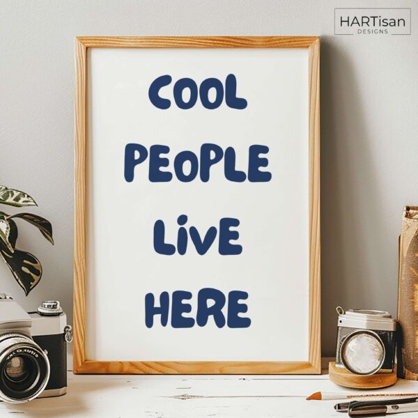 Cool People (Blue) [Unframed]