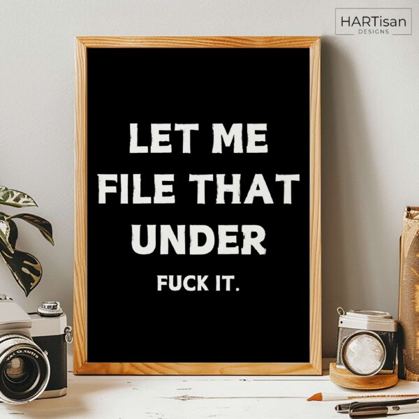 File It (Black) [Unframed]