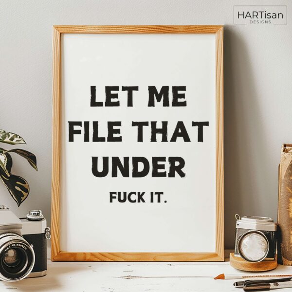 File It (White) [Unframed]