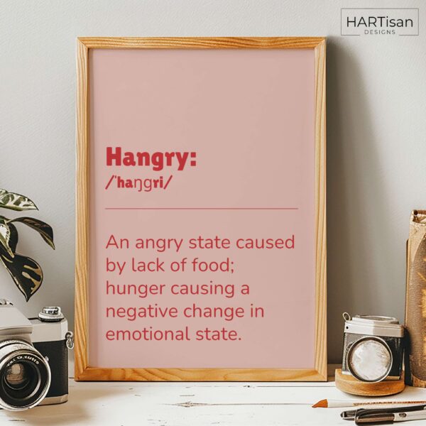 Hangry Def (Red) [Unframed]