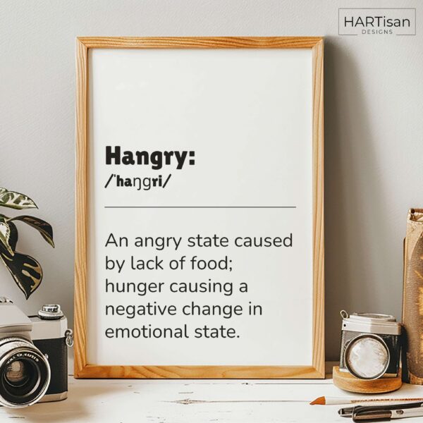 Hangry Def (White) [Unframed]