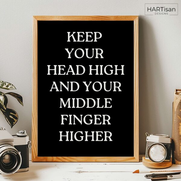 Head High (Black) [Unframed]