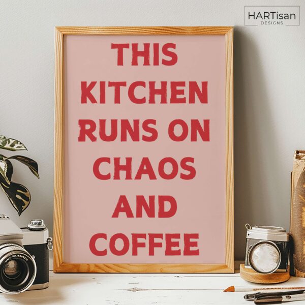 Kitchen Chaos (Red) [Unframed]