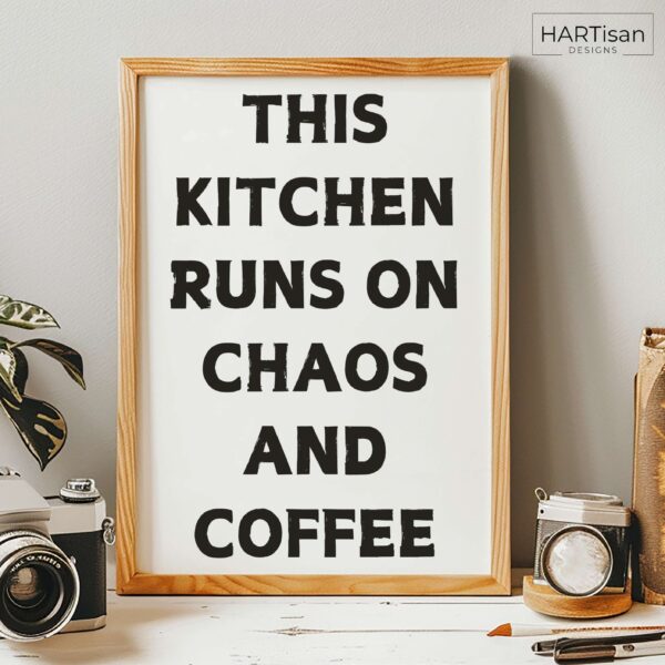 Kitchen Chaos (White) [Unframed]