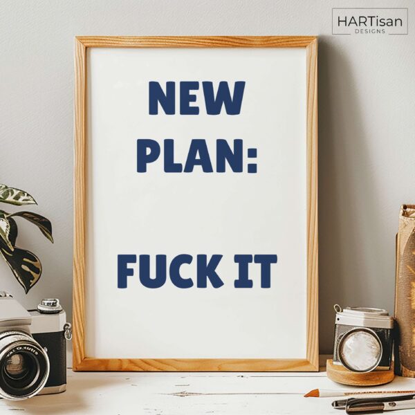 New Plan (Blue) [Unframed]