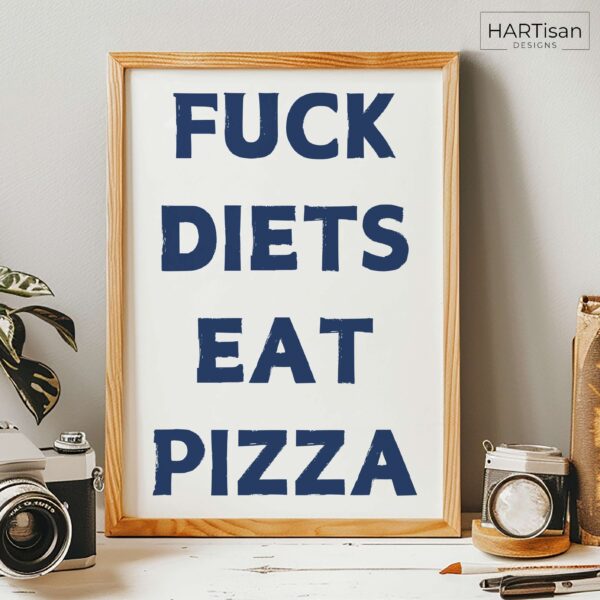 Pizza Diet (Blue) [Unframed]