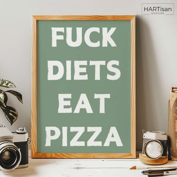 Pizza Diet (Green) [Unframed]