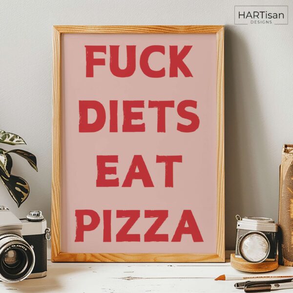 Pizza Diet (Red) [Unframed]