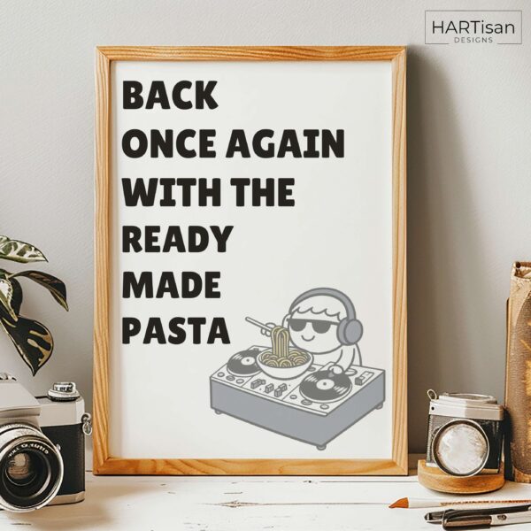 Ready Made Pasta (White) [Unframed]