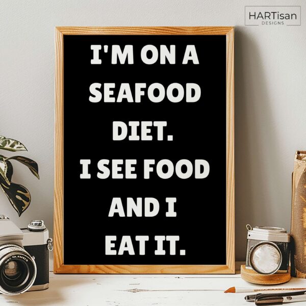 Seafood (Black) [Unframed]