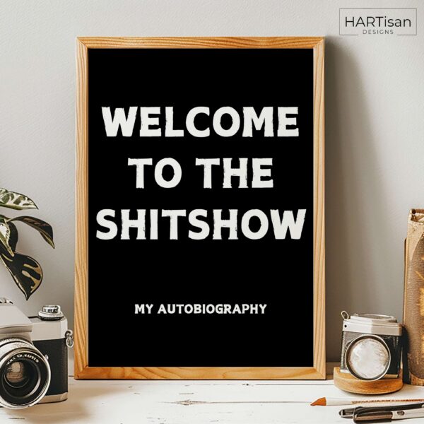 Welcome Autobiography (Black) [Unframed]