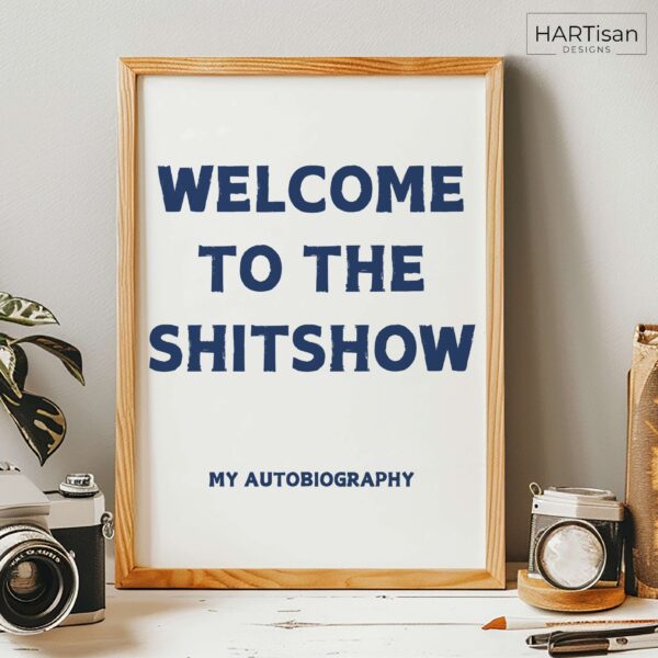 Welcome Autobiography (Blue) [Unframed]