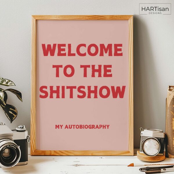 Welcome Autobiography (Red) [Unframed]