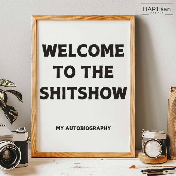 Welcome Autobiography (White) [Unframed]