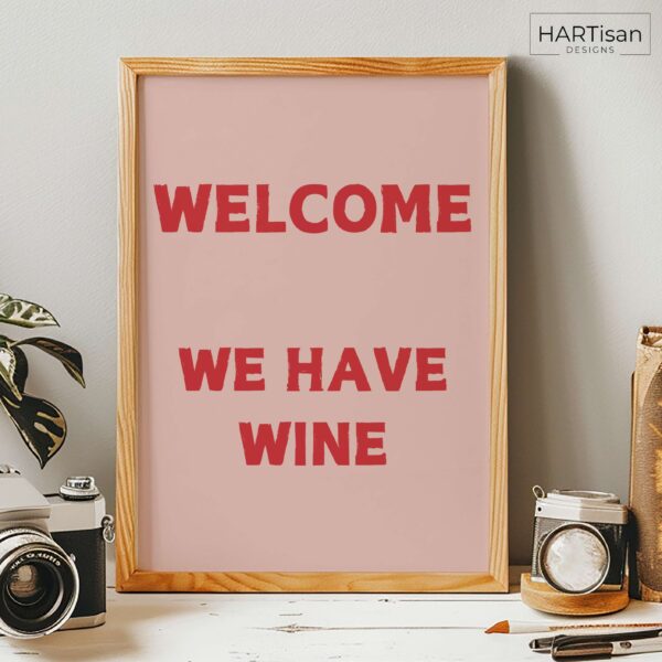 Welcome Wine (Red) [Unframed]