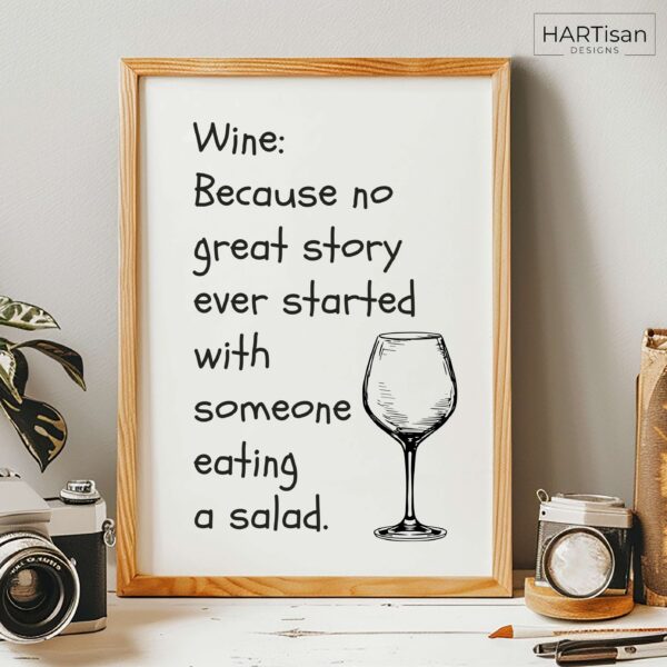 Wine Story (White) [Unframed]