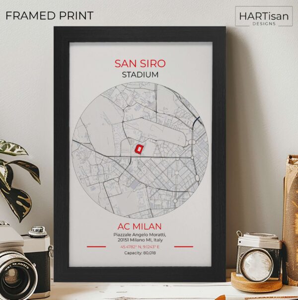 AC Milan Stadium [Framed]