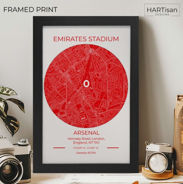 Arsenal Stadium Red [Framed]