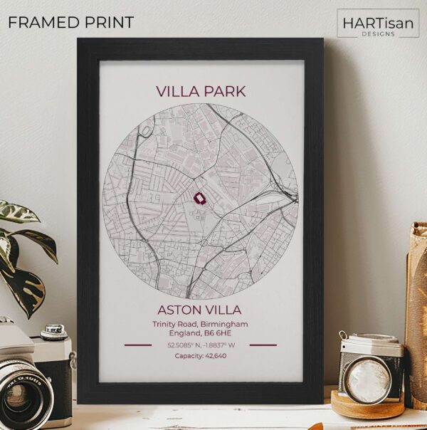 Aston Villa Stadium [Framed]