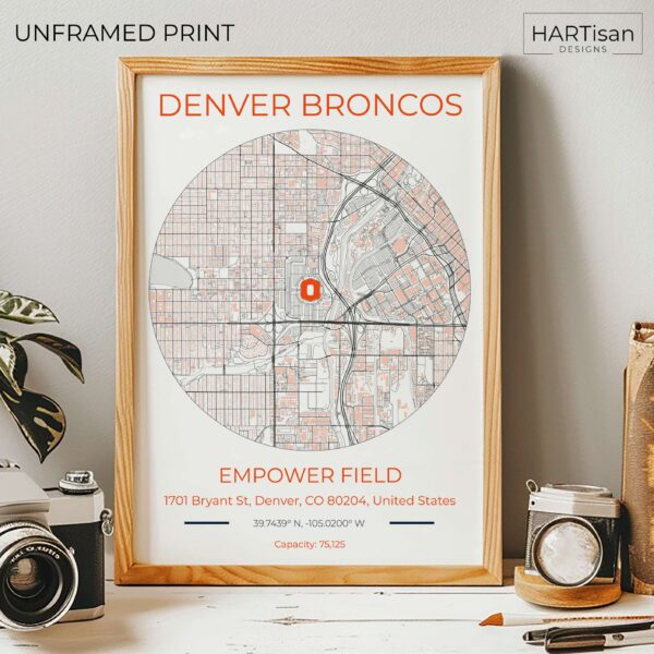 Denver Broncos Stadium [Unframed]