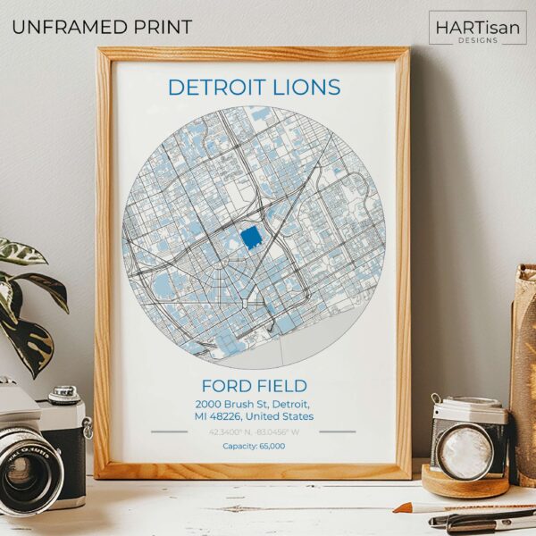 Detroit Lions Stadium [Unframed]