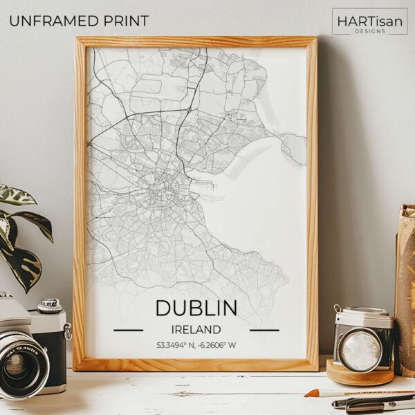 Dublin Map Gradient [Unframed]