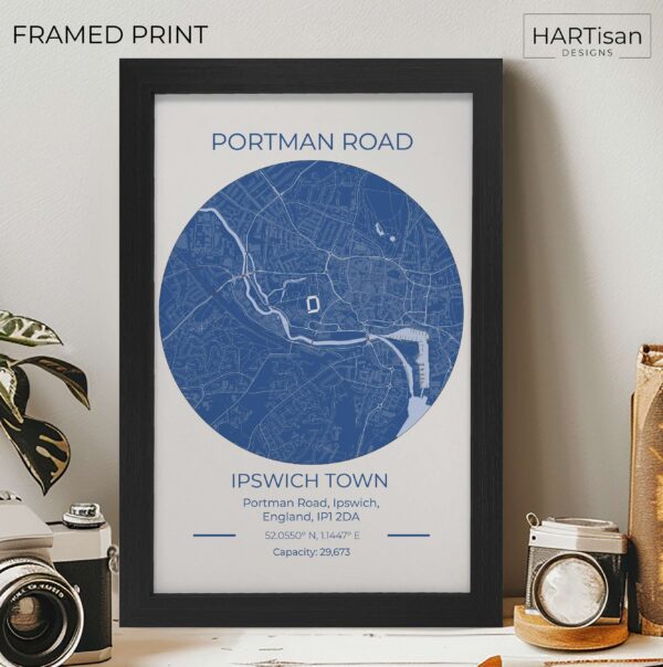 Ipswich Town Stadium Blue [Framed]