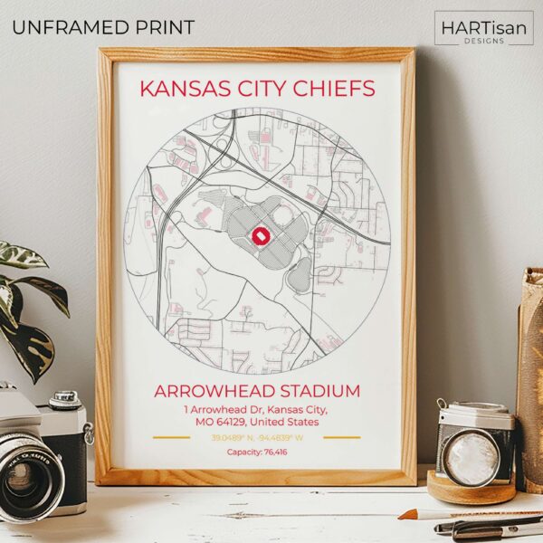 Kansas City Chiefs Stadium [Unframed]