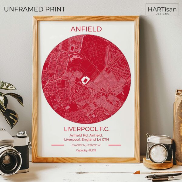 Liverpool Stadium Red [Unframed]