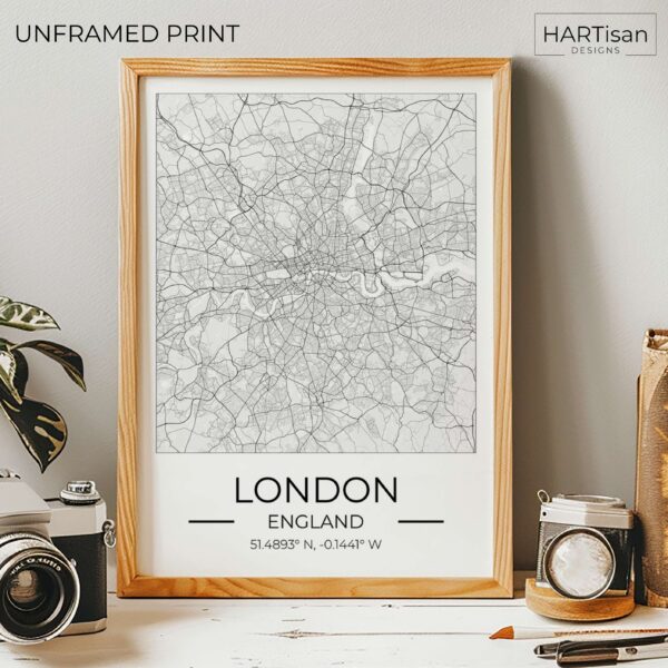 London Map Square [Unframed]