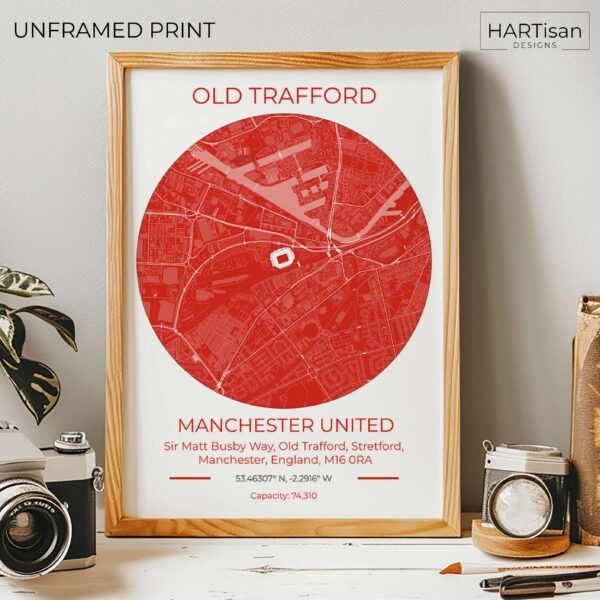 Man Utd Stadium Red [Unframed]