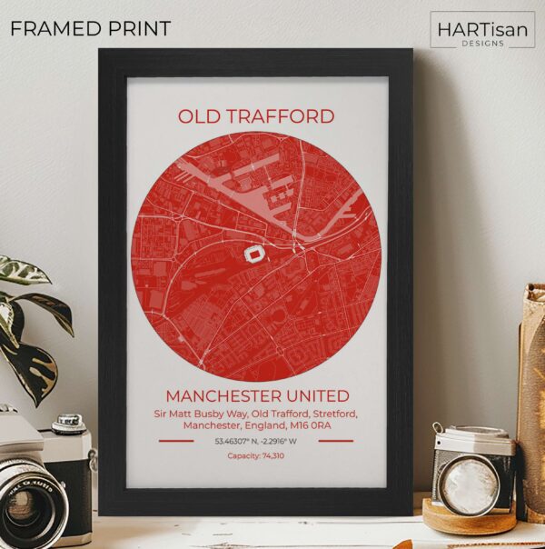 Man Utd Stadium Red [Framed]