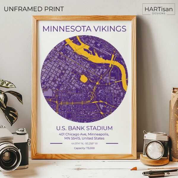 Minnesota Vikings Purple Stadium [Unframed]