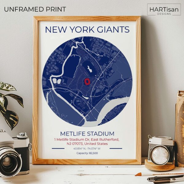 New York Giants Blue Stadium [Unframed]