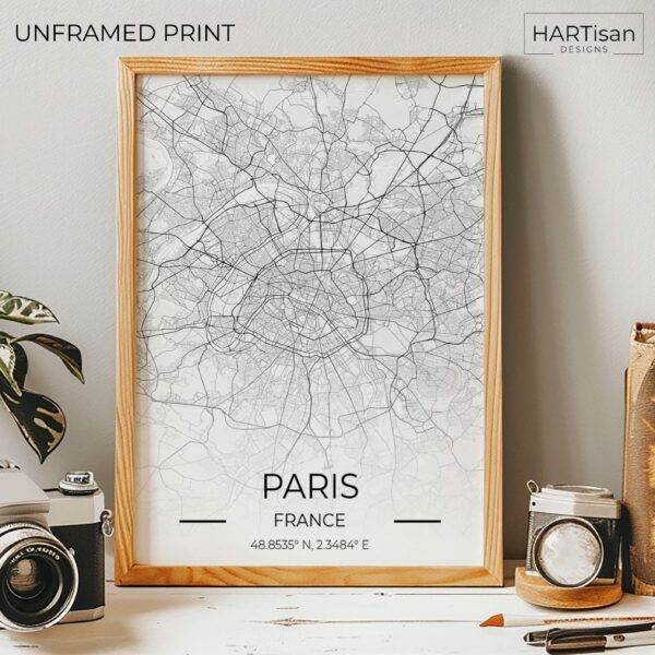 Paris Map Gradient [Unframed]