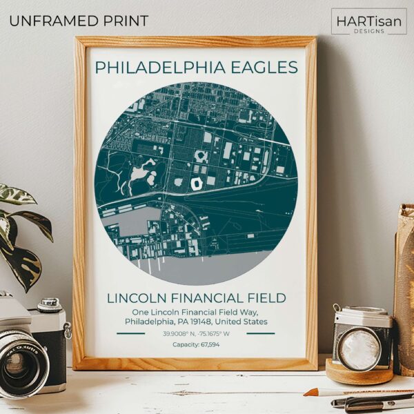 Philadelphia Eagles Green Stadium [Unframed]