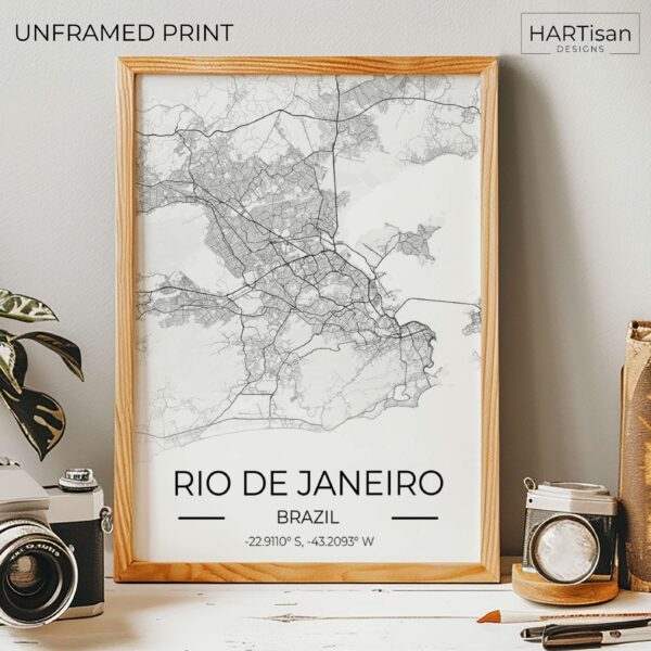 Rio Map Gradient [Unframed]