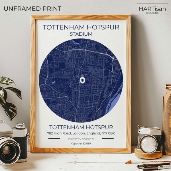 Spurs Stadium Blue [Unframed]