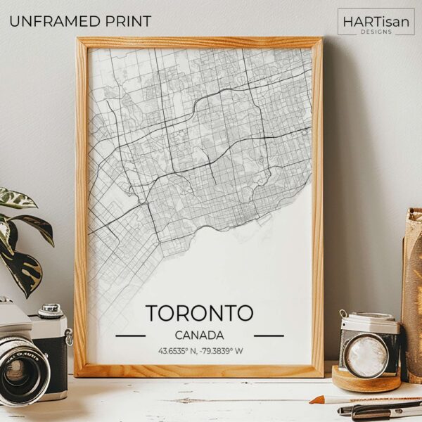 Toronto Map Gradient [Unframed]