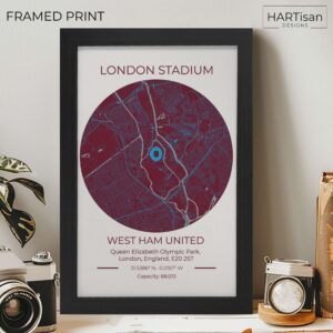 West Ham Stadium Claret [Framed]